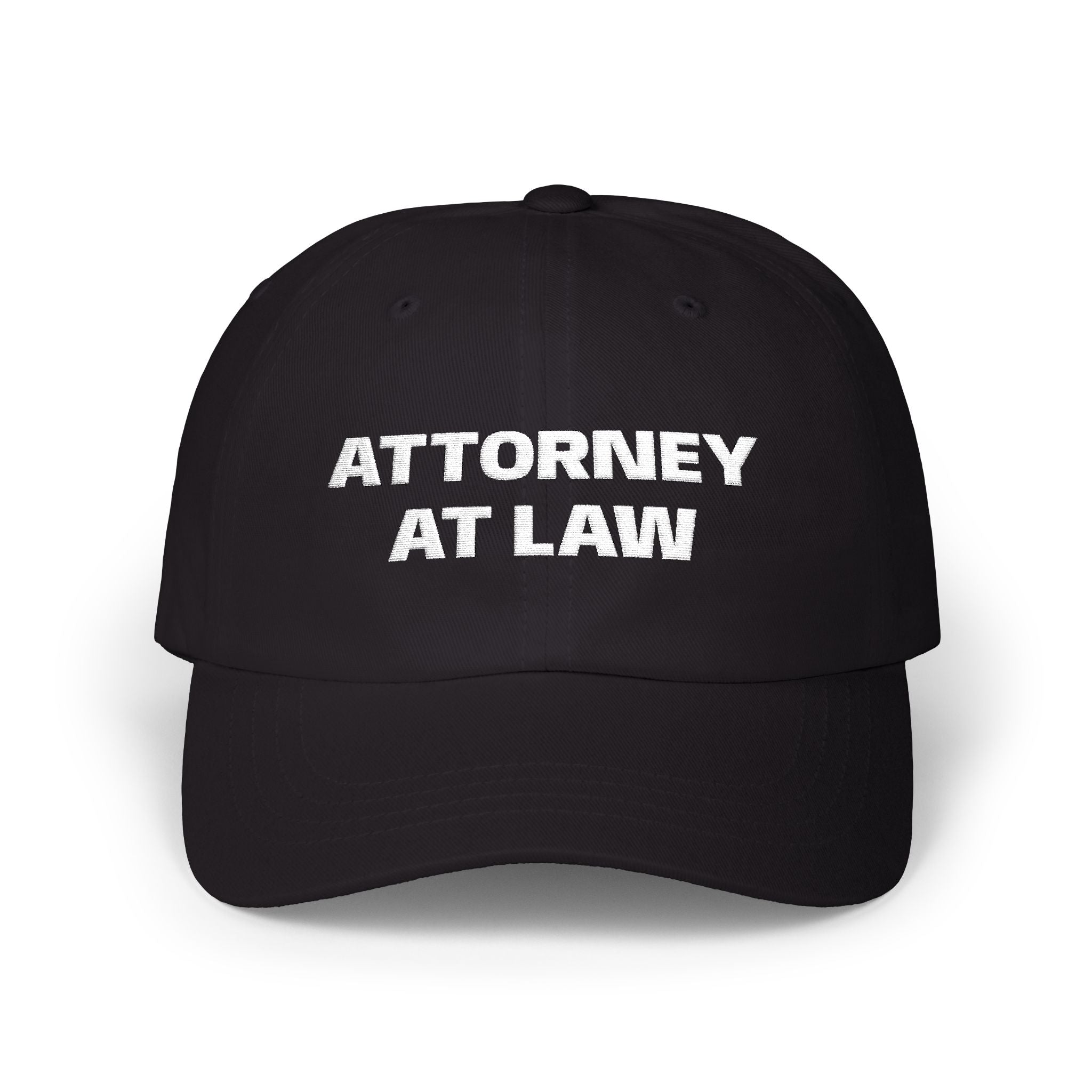 Attorney At Law Dad Cap — Embroidered Lawyer Baseball Hat