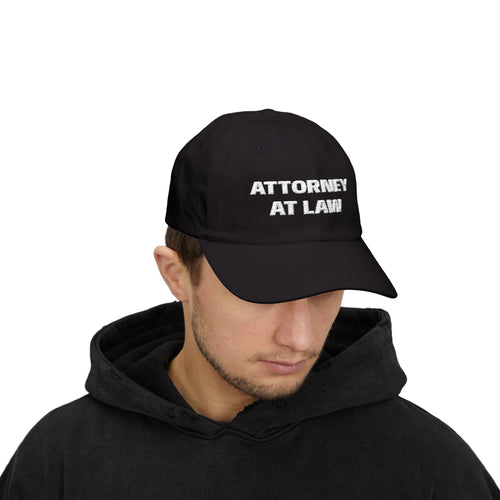 Attorney At Law Dad Cap — Embroidered Lawyer Baseball Hat